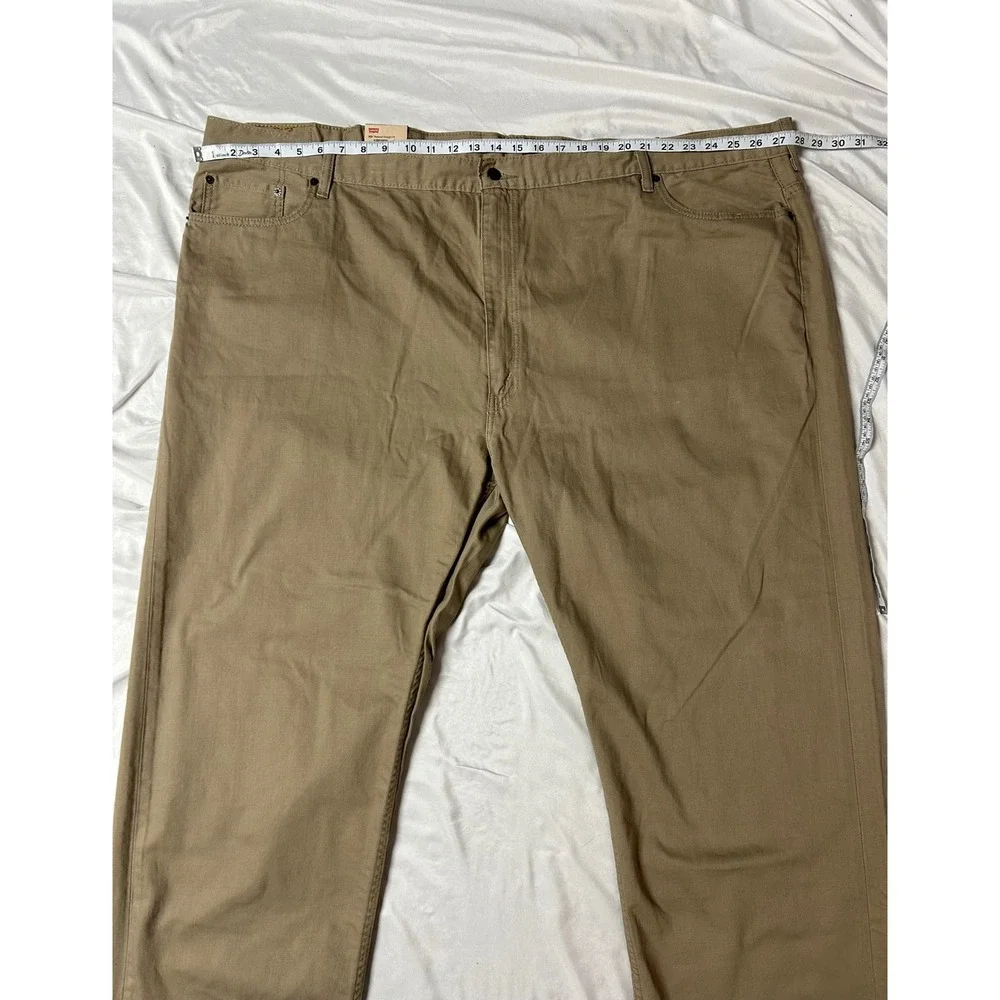 Levis 559 Relaxed Straight Fit Mens Jeans Khaki Tan Big and Tall 58x30 NWT